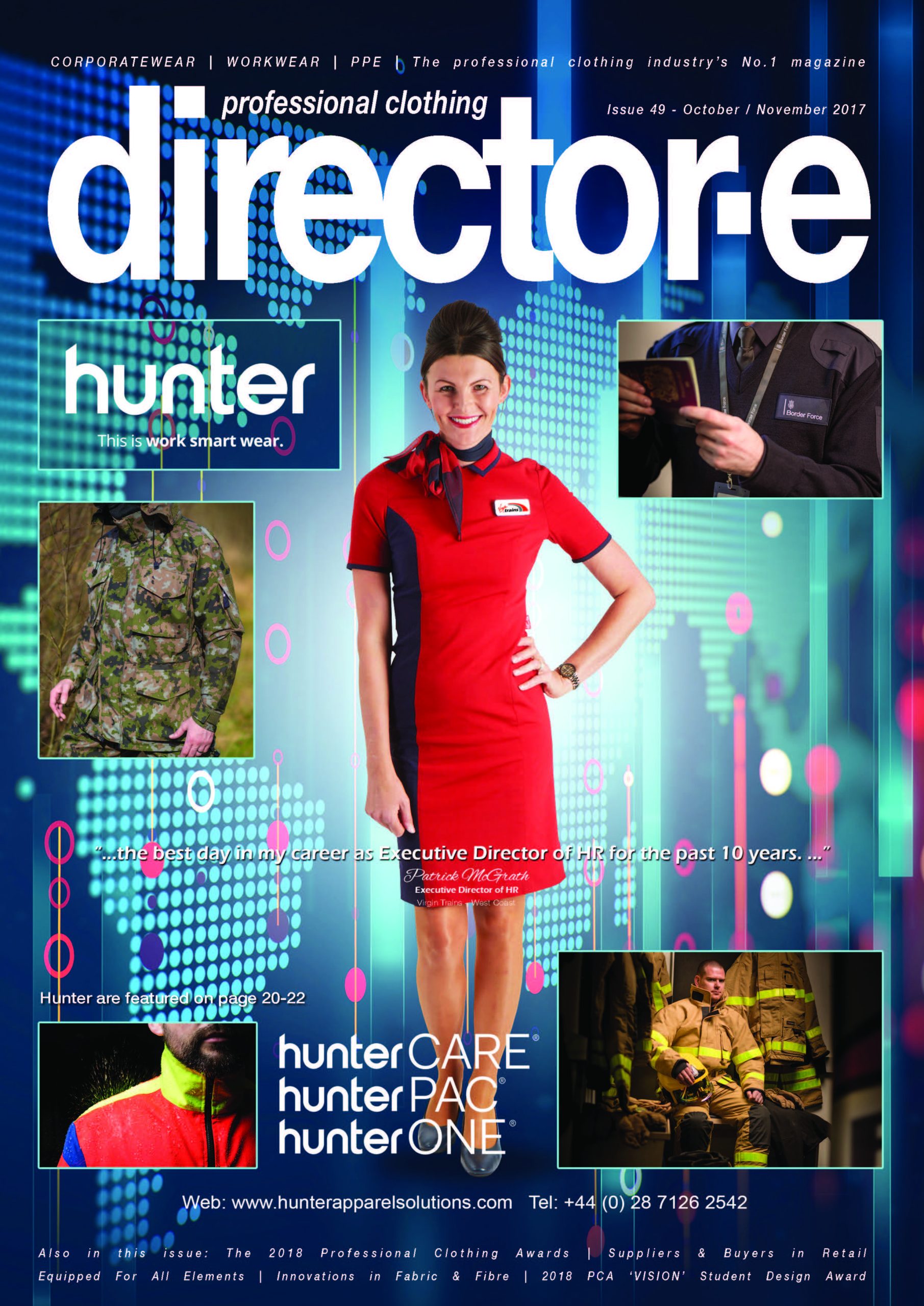Featured at directore's Front Cover Hunter Apparel Solutions