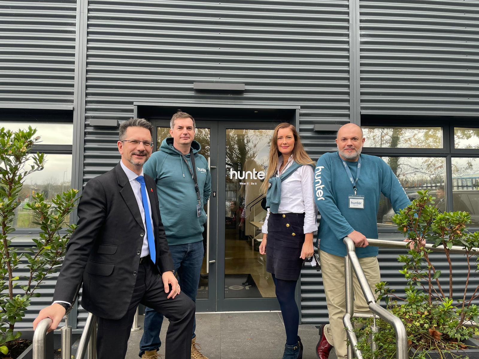 UK Minister of State for Northern Ireland Visits Hunter HQ Hunter